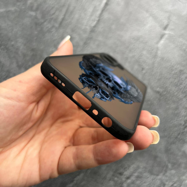Чохол для Realme 10 череп з крилами