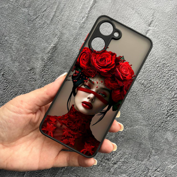 Чохол для Realme 10 дівчинка зі стрічкою