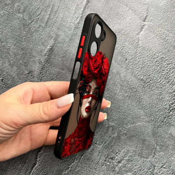 Чохол для Realme 10 дівчинка зі стрічкою