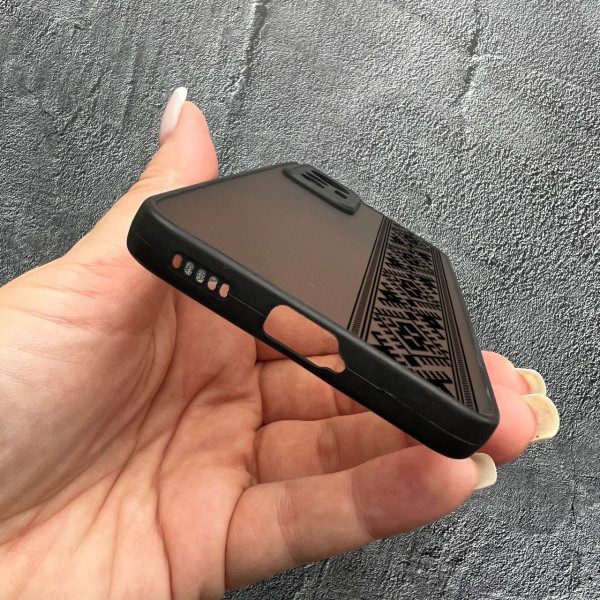 Чохол для Xiaomi 12 Lite вишиванка чорна оригінальна