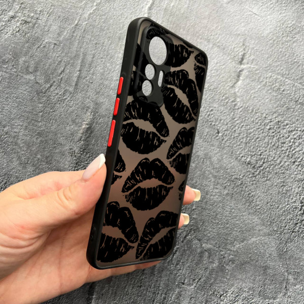 Чохол для Xiaomi 12 Lite чорні губи