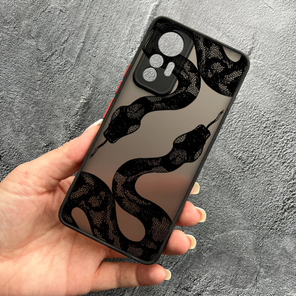 Чохол для Xiaomi 12 Lite змія чорна