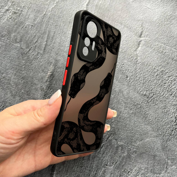 Чохол для Xiaomi 12 Lite змія чорна