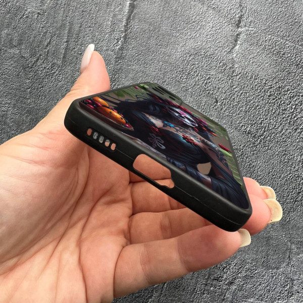 Чехол для Xiaomi 12 Lite Санта-Муэрте с листьями