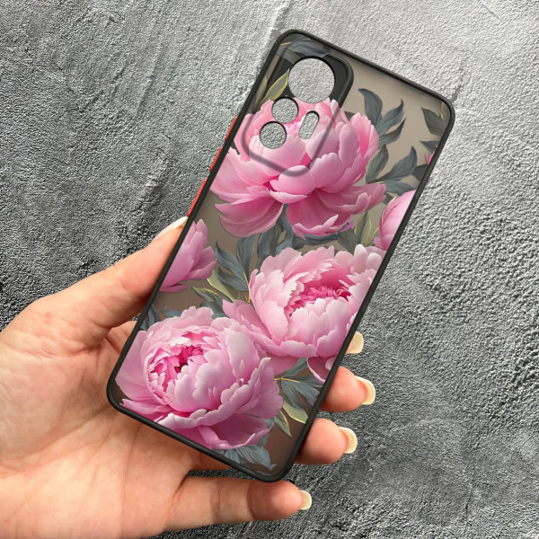 Чохол для Xiaomi 12 Lite півонії крупні