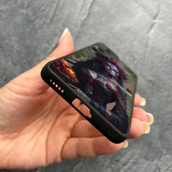 Чехол для Xiaomi 13 Lite Санта-Муэрте с листьями