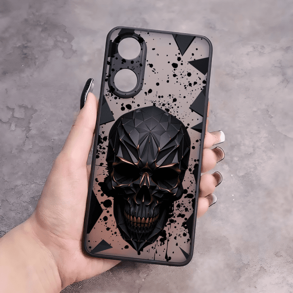 Чехол для Oppo Reno 8T 4G череп в кубе