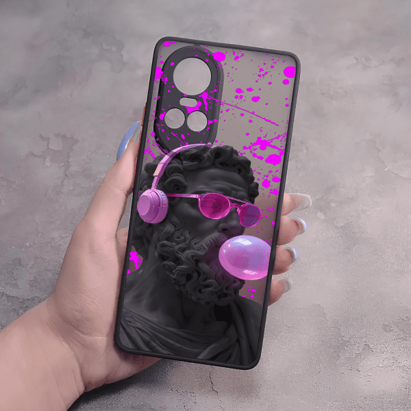 Чехол для Oppo Reno 10 / 10 Pro Давид с жвачкой