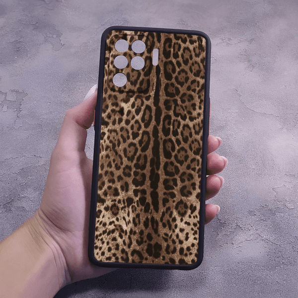 Чехол для Oppo Reno 5 Lite леопард классический