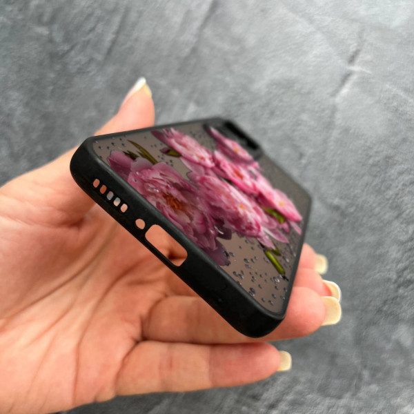 Чехол для Xiaomi 12T / Xiaomi 12T Pro пионы с каплями