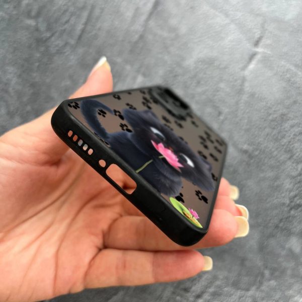 Чехол для Xiaomi 12T / Xiaomi 12T Pro котик с цветком