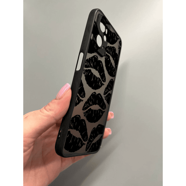 Чехол для Oppo A76 / A96 черные губы