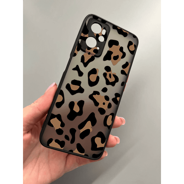 Чехол для Oppo A76 / A96 леопард шоколадный
