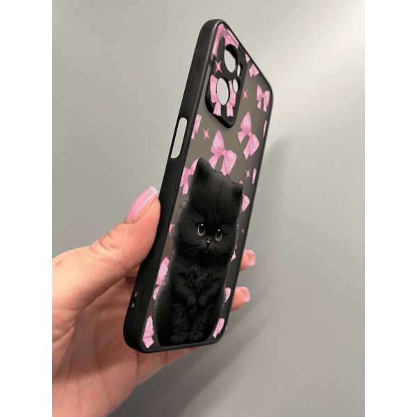 Чохол для Oppo A76 / A96 котик з бантиками