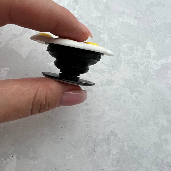 Попсокет лапка белая с желтым