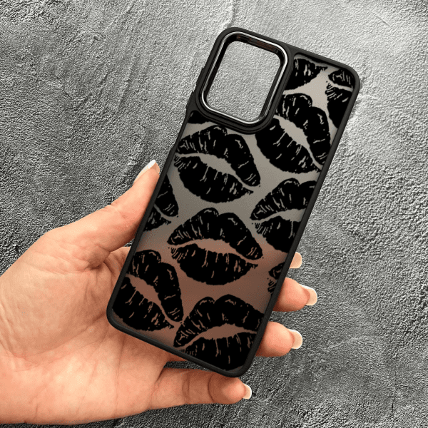 Чехол для Motorola G14 черные губы
