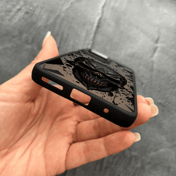 Чехол для Motorola G14 череп в кубе