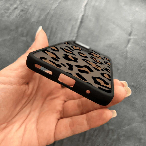 Чохол для Motorola G14 леопард шоколадний