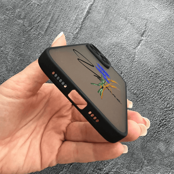 Чохол для iPhone 13 Pro Max з захистом камери патріотичний з волошкою
