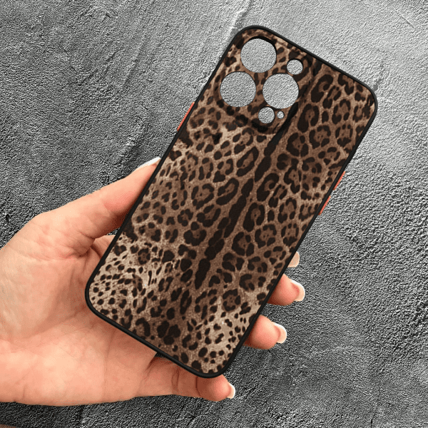 Чохол для iPhone 13 Pro Max з захистом камери леопард класичний