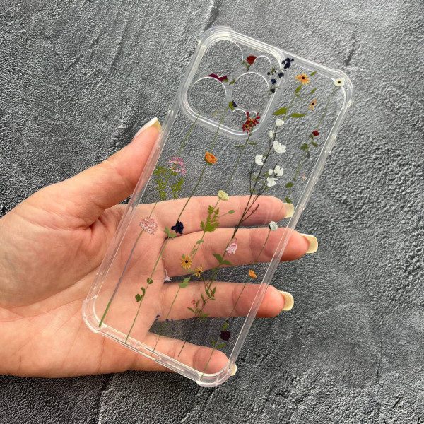 Чохол для iPhone 13 Pro Max з захистом камери ліани протиударний прозорий силіконовий чохол