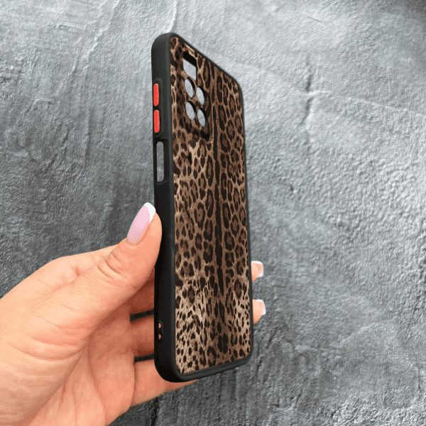 Чехол для Xiaomi Redmi 10 с защитой камеры леопард классический