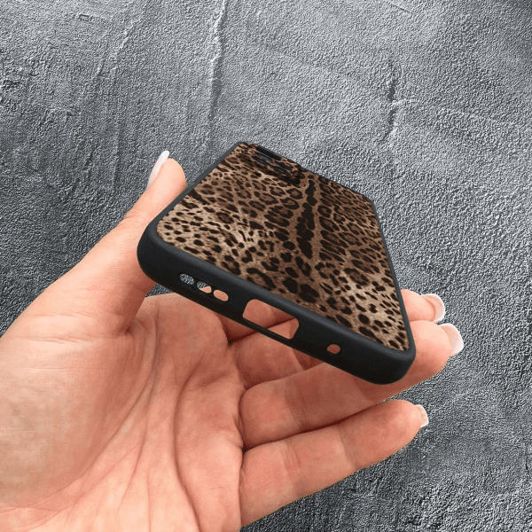 Чехол для Xiaomi Redmi 10 с защитой камеры леопард классический