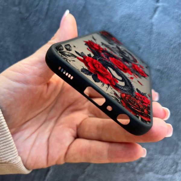 Чехол для Samsung Galaxy M34 с защитой камеры змея в цветах
