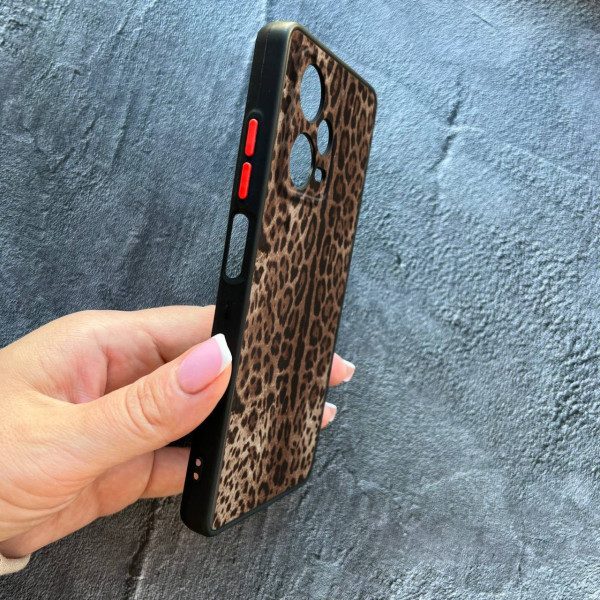Чохол для Xiaomi Redmi Note 12 Pro 5G з захистом камери леопард класичний