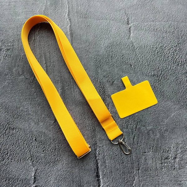 Универсальный ремешок для телефона желтый