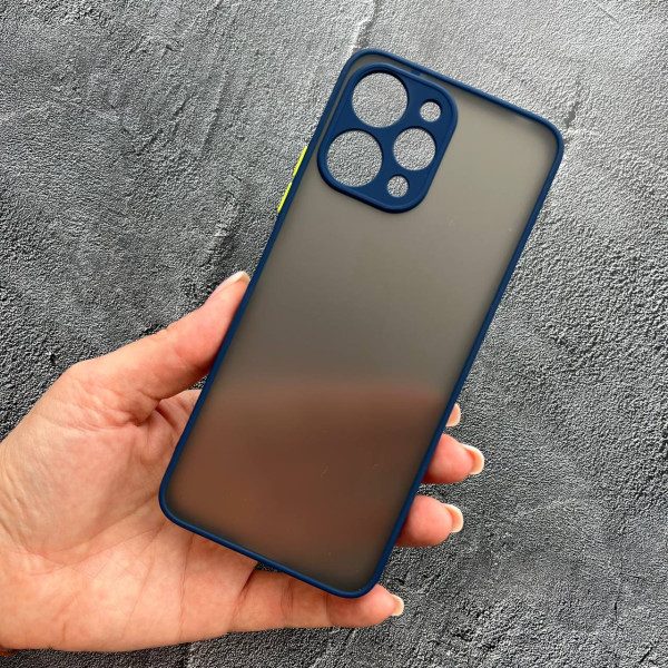 Чехол для Xiaomi Redmi 12 с защитой камеры матовый пластик без дизайна
