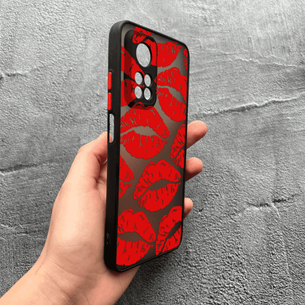 Чохол для Xiaomi Mi 10T / 10T Pro з захистом камери з червоними губами