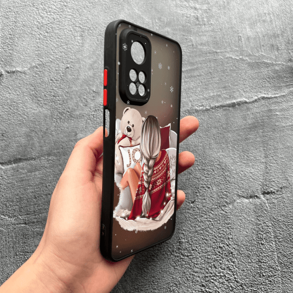 Чохол для Xiaomi Mi 10T / 10T Pro з захистом камери з дівчинкою новорічний
