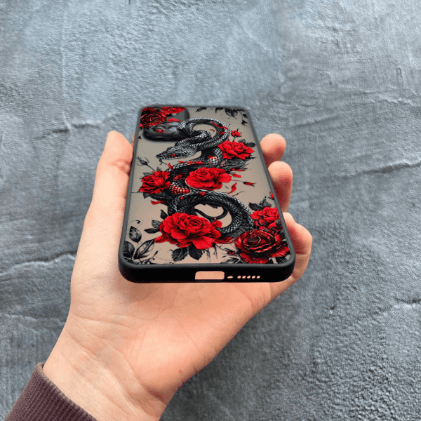 Чехол для Xiaomi Mi 10T / 10T Pro с защитой камеры со змеей в цветах