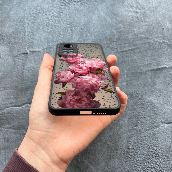 Чехол для Xiaomi Mi 10T / 10T Pro с защитой камеры с цветами и каплями