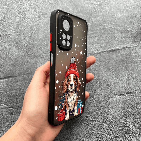 Чохол для Xiaomi Mi 10T / 10T Pro з захистом камери з новорічним песиком
