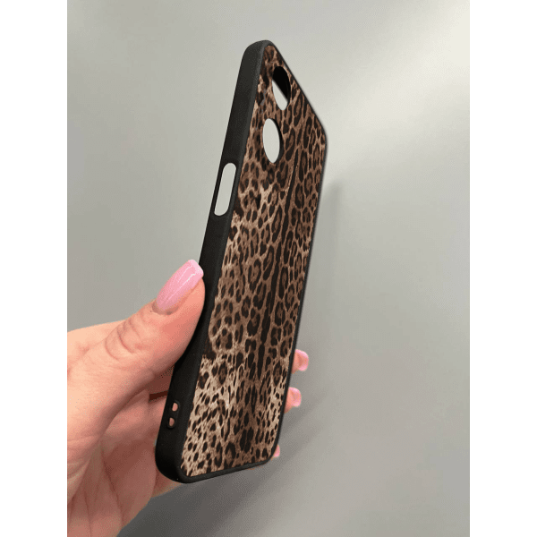 Чехол для Oppo A98 с защитой камеры с классическим леопардом