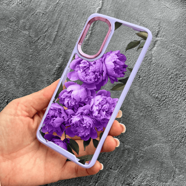Чехол для Oppo A38 / A18 с цветами лавандовые пионы