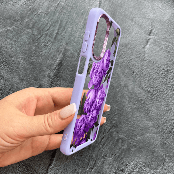 Чехол для Oppo A38 / A18 с цветами лавандовые пионы