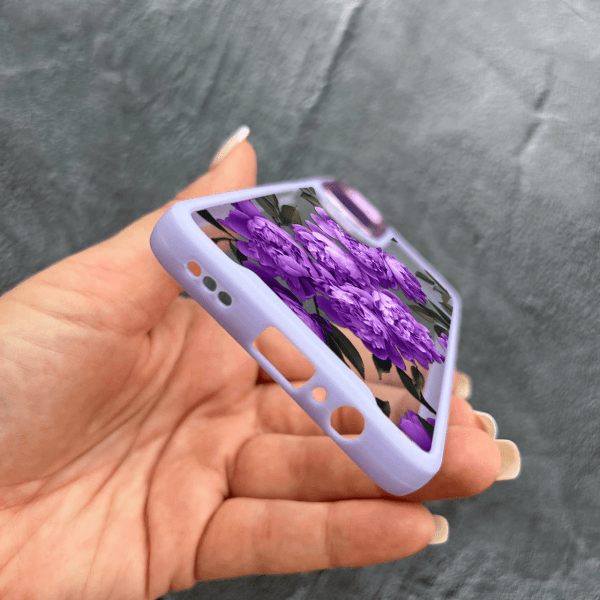 Чехол для Oppo A38 / A18 с цветами лавандовые пионы