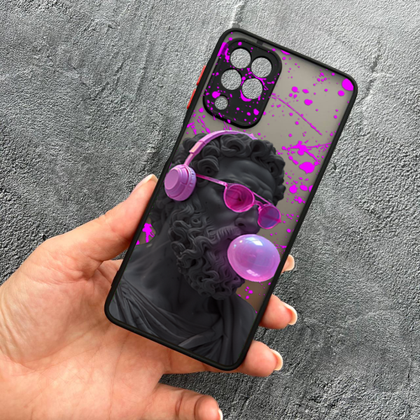 Чохол для Samsung Galaxy A22 4G / M32 / M22 з захистом камери Давид з жуйкою
