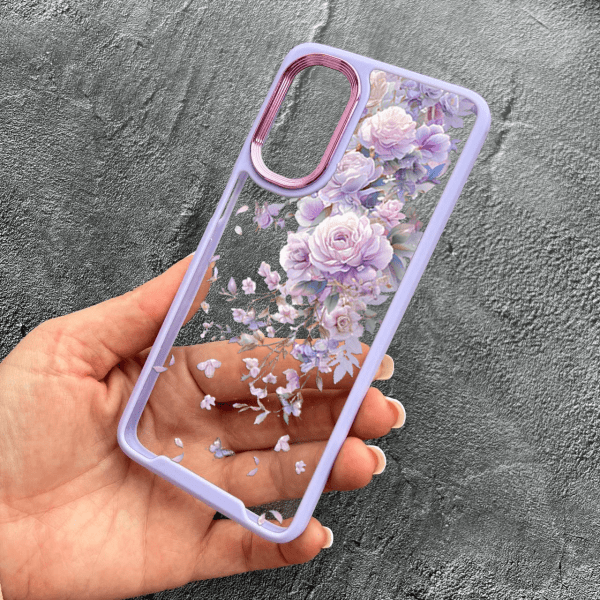 Чехол для Oppo A38 / A18 с цветами светло-лавандовые пионы