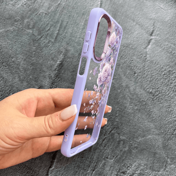 Чехол для Oppo A38 / A18 с цветами светло-лавандовые пионы