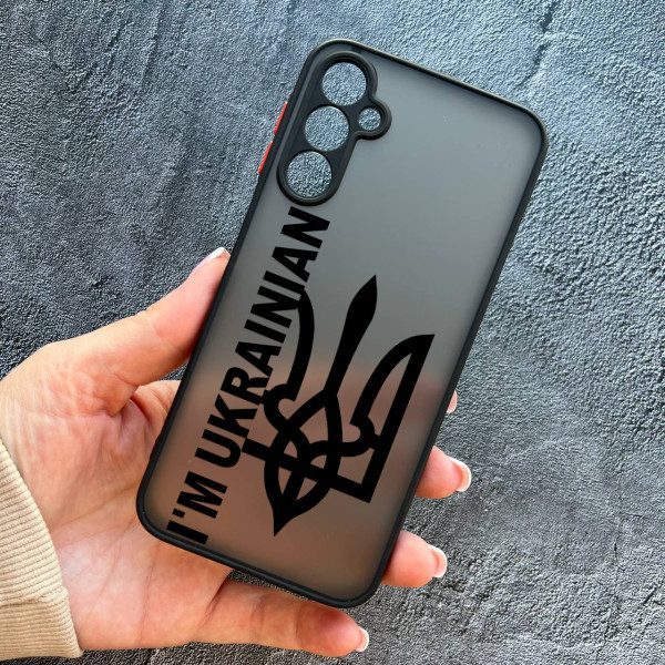 Чехол для Samsung Galaxy M35 с защитой камеры патриотический I`m Ukrainian