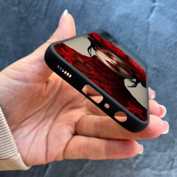 Чехол для Samsung Galaxy M35 с защитой камеры с девочкой и цветами