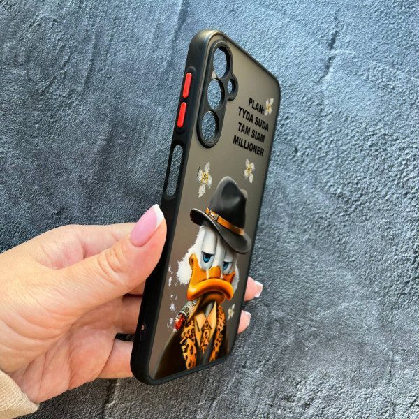 Чехол для Samsung Galaxy M35 с защитой камеры с Дональдом Даком