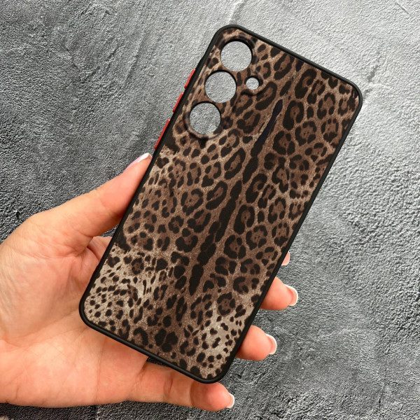 Чехол для Samsung Galaxy M35 с защитой камеры с классическим леопардом
