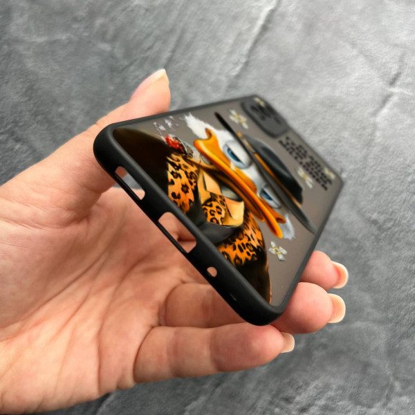 Чехол для Samsung Galaxy M52 / M52 5G с защитой камеры с Дональдом Даком