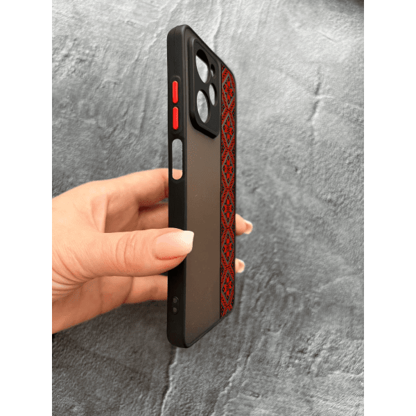Чехол для Xiaomi Poco X5 Pro 5G с защитой камеры с вышиванкой Киевщина