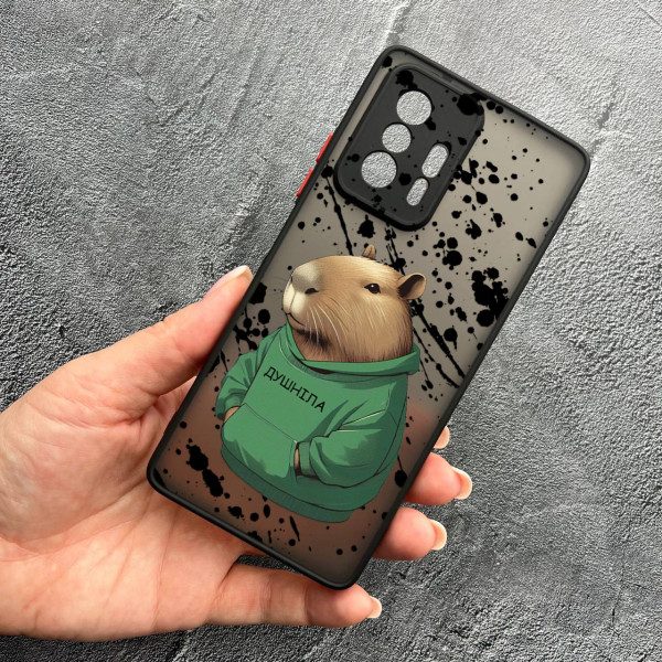 Чехол для Xiaomi 11T / 11T Pro с защитой камеры с капибарой